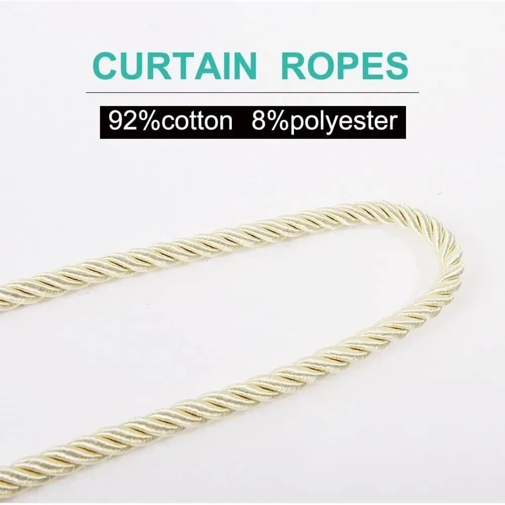 2 Piece Set Durable Curtain Rope Holder Tieback Window Tie Backs Home Decoration